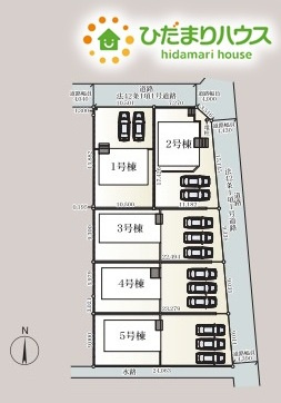 行田市谷郷第6　新築一戸建て　クレイドルガーデン　01の区画図