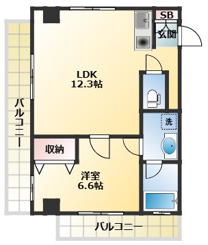代官山眺めのいい家の間取り