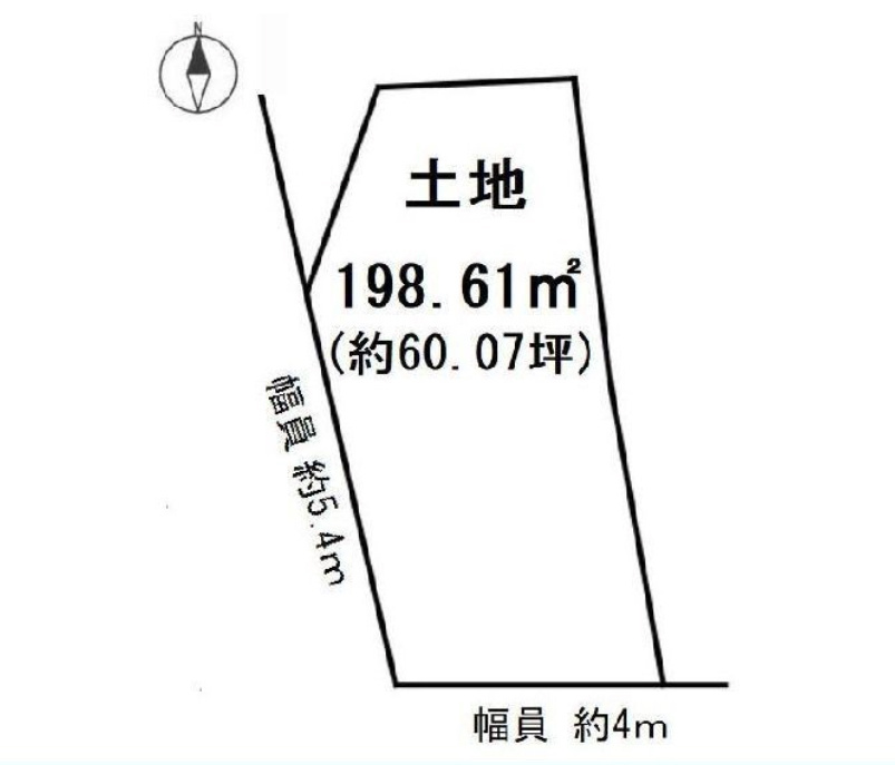 半田市岩滑東町３丁目　売り土地の区画図