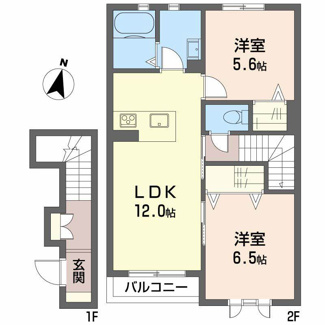 【間取り】 | シェリール・ガーデン 壱番館