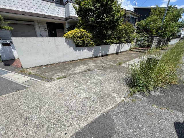 大野町4丁目　土地の外観|敷地延長部分と南側暗渠の様子