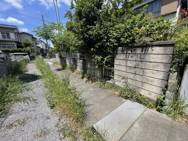 大野町4丁目　土地の外観|南側暗渠の様子