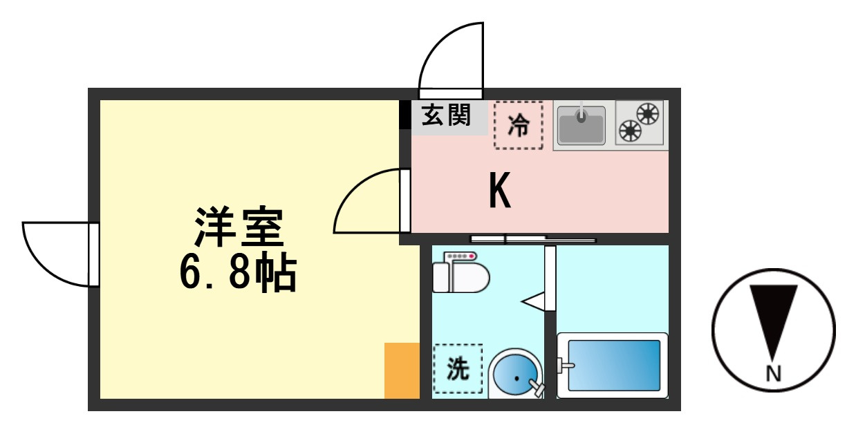 Aven 京成小岩の間取り|間取図