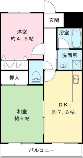 【間取り】 | グレース津久野Ⅱ