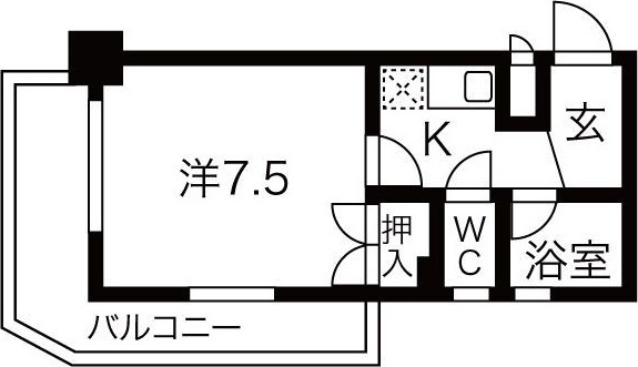 グリーン藤の間取り