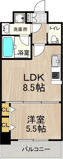 プレジオ神戸WESTの間取り