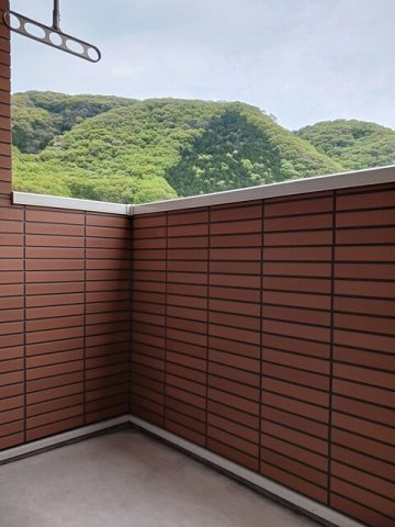ラメールＢのバルコニー