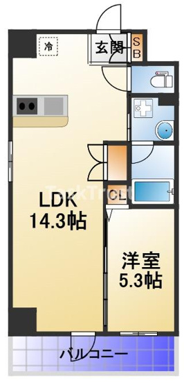 【間取り】 | ボヌール梅田