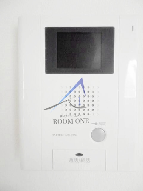 ヴィラ　ブランのセキュリティ|モニター付きインターホンです。