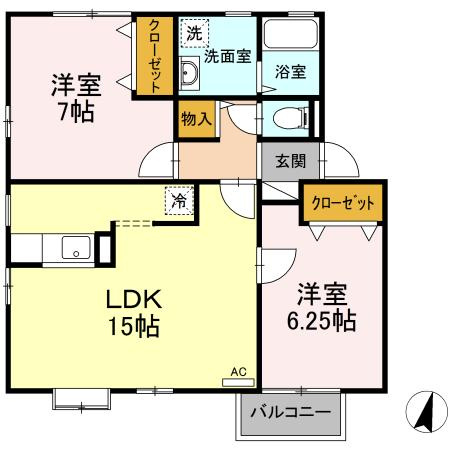 【間取り】 | パールシャトーⅡ