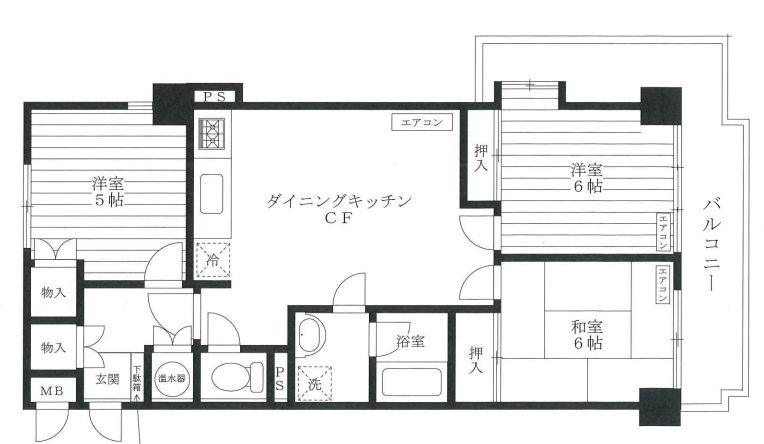 ライオンズマンション白山の間取り