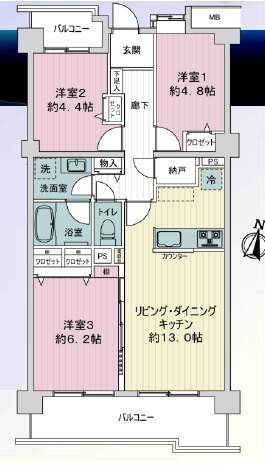 茅ヶ崎グランドハイツ　Ｂ棟