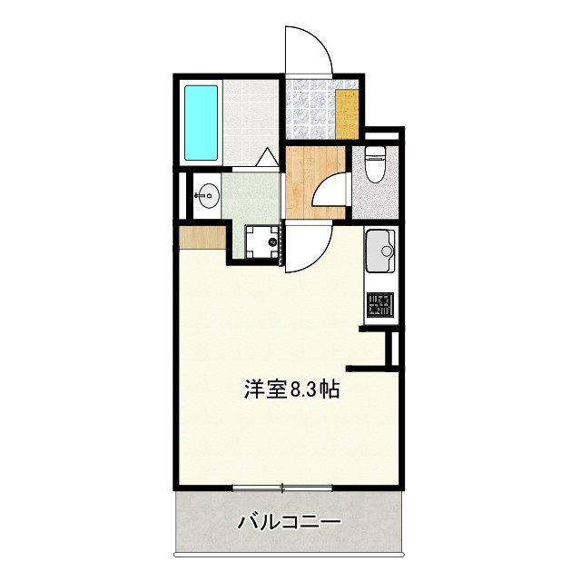 continent花影Ⅰの間取り
