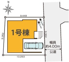練馬区土支田1丁目　新築一戸建　都営大江戸線　光が丘の区画図