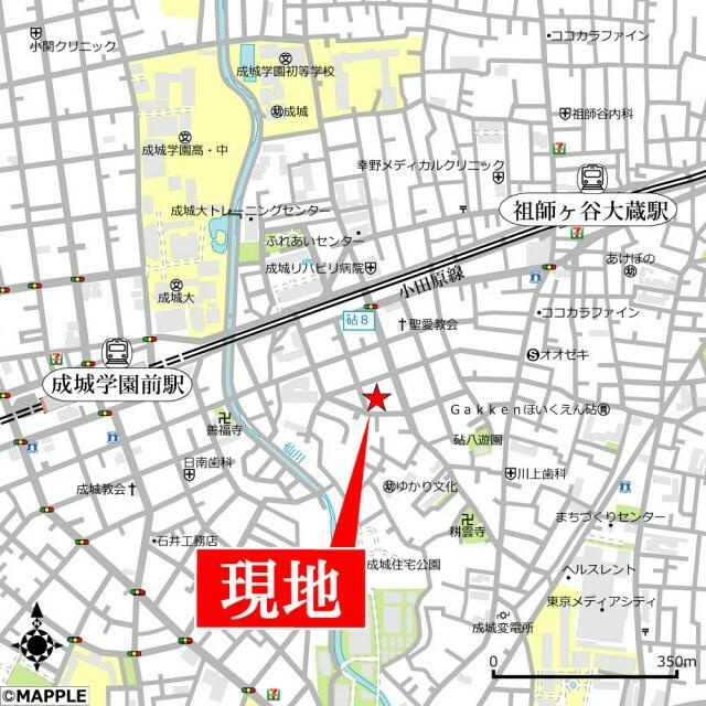 ウィング成城の地図
