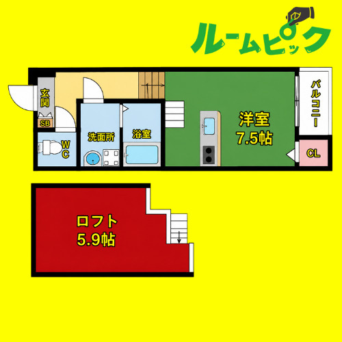 ARVITA　名古屋市賃貸　仲介手数料無料の間取り