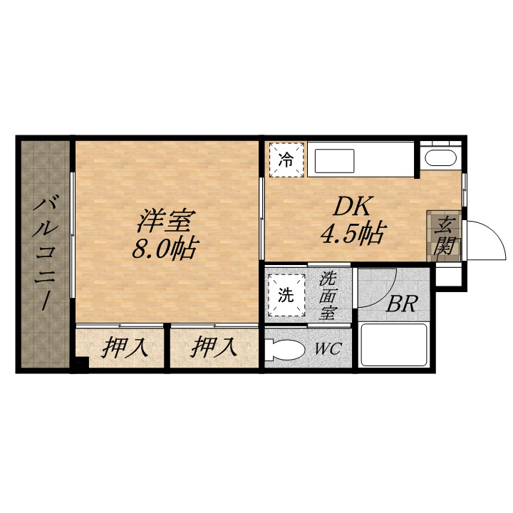 メゾンイン宝塚の間取り