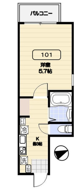 アルヴィータ北新宿の間取り