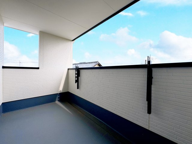 Cradle Garden藤岡市森1期　新築住宅1号棟のバルコニー