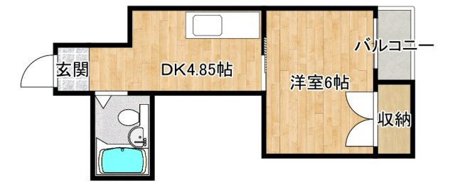 門真市垣内町の店舗事務所の間取り