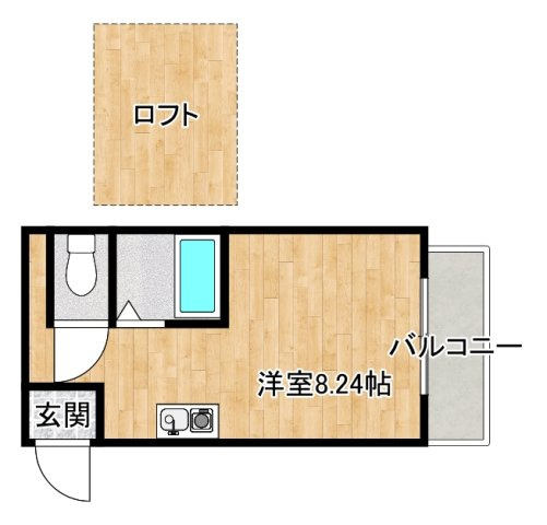 守口市金下町２丁目の事務所の間取り