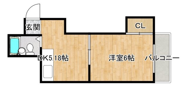 高槻市芥川町３丁目の事務所の間取り