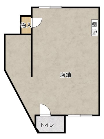 高槻市上土室１丁目の店舗事務所の間取り