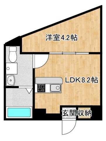 寝屋川市本町の事務所の間取り