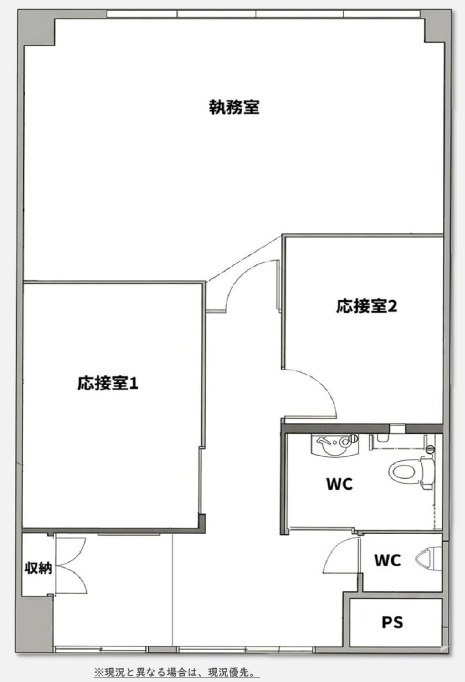豊中市上新田１丁目の店舗事務所の間取り