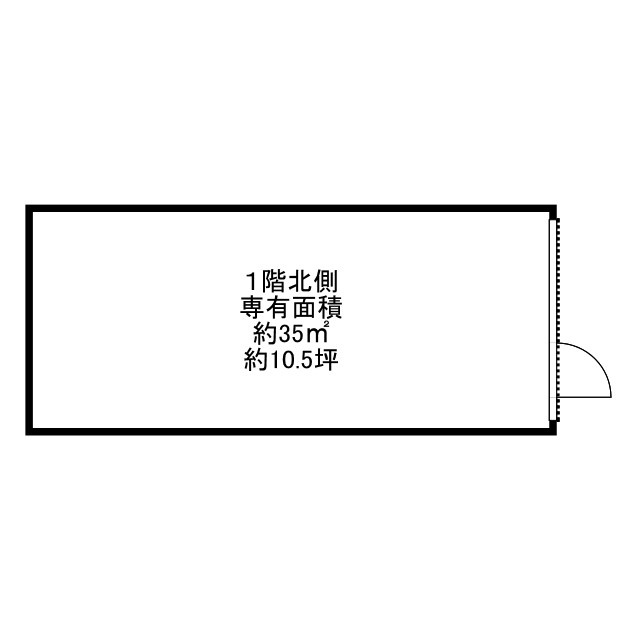 茨木市双葉町の店舗事務所の間取り