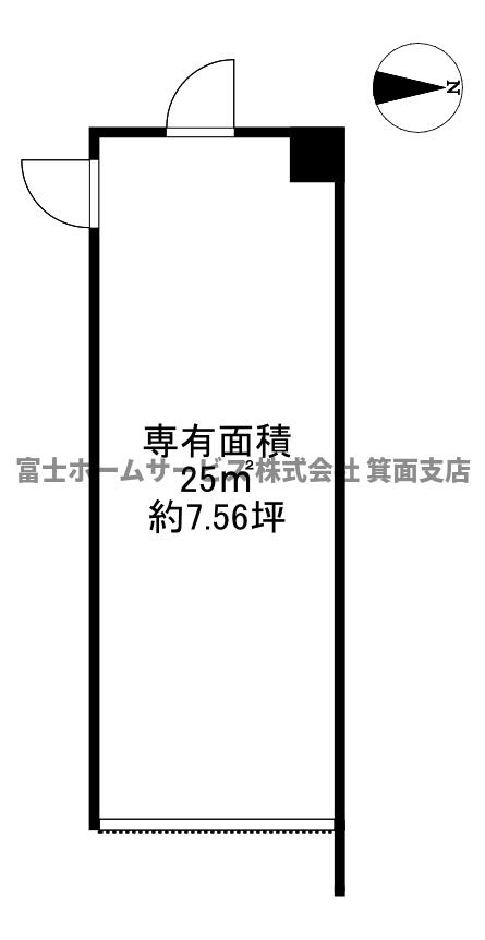 伊丹市森本１丁目の店舗事務所の間取り