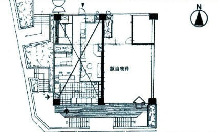 豊中市向丘１丁目の店舗事務所の間取り