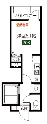 メルディア調布の間取り