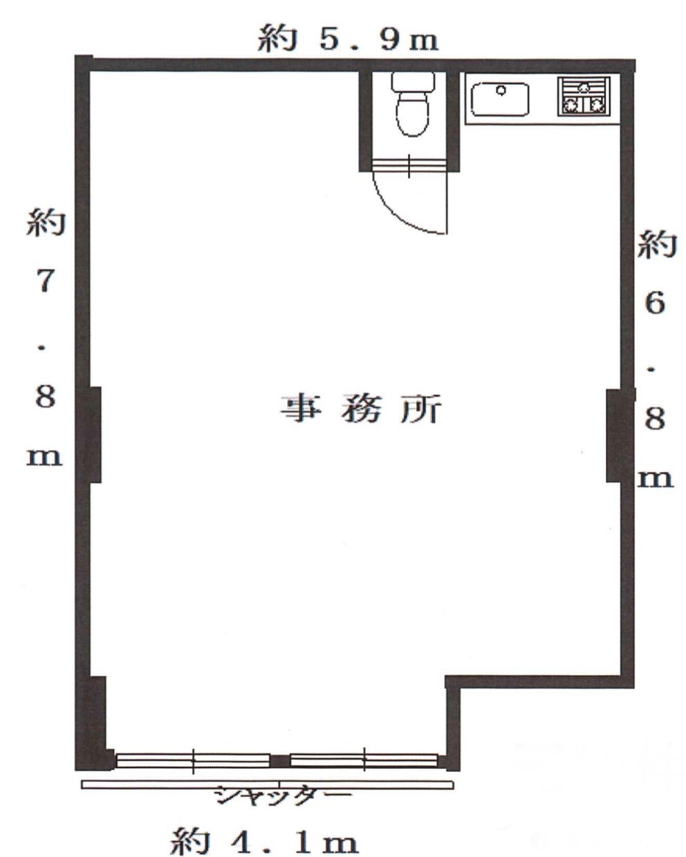 豊中市西泉丘１丁目の店舗事務所