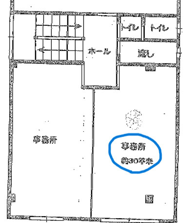 箕面市坊島１丁目の店舗事務所の間取り