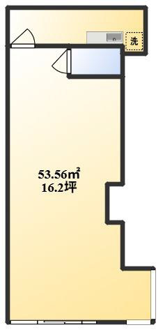豊中市岡町の店舗事務所の間取り