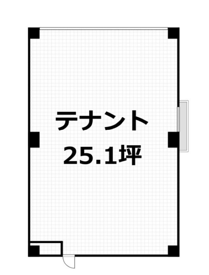 吹田市五月が丘南の店舗事務所の間取り