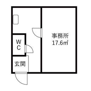 豊中市庄内幸町１丁目の店舗事務所の間取り