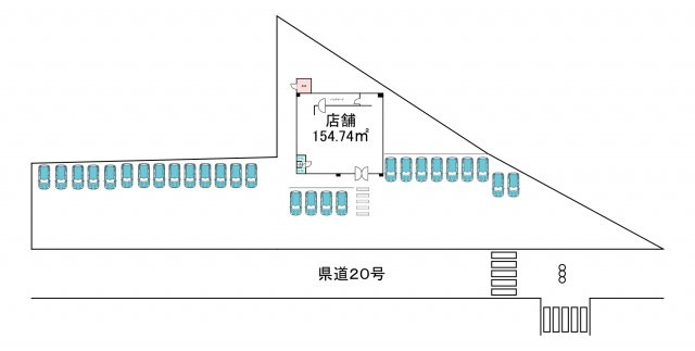 三木市口吉川町桾原の店舗の間取り