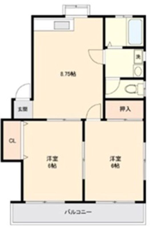 第2メゾン西川の間取り