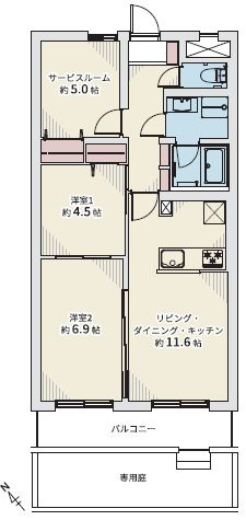 【間取り】 | 朝日プラザ東札幌
