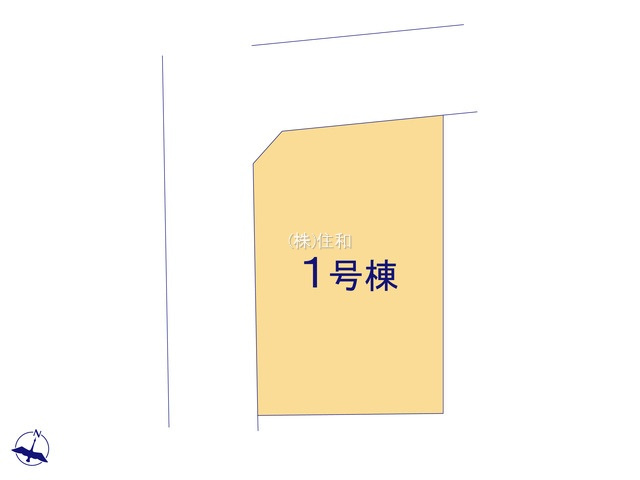【新築分譲住宅】富士見市渡戸3丁目の区画図
