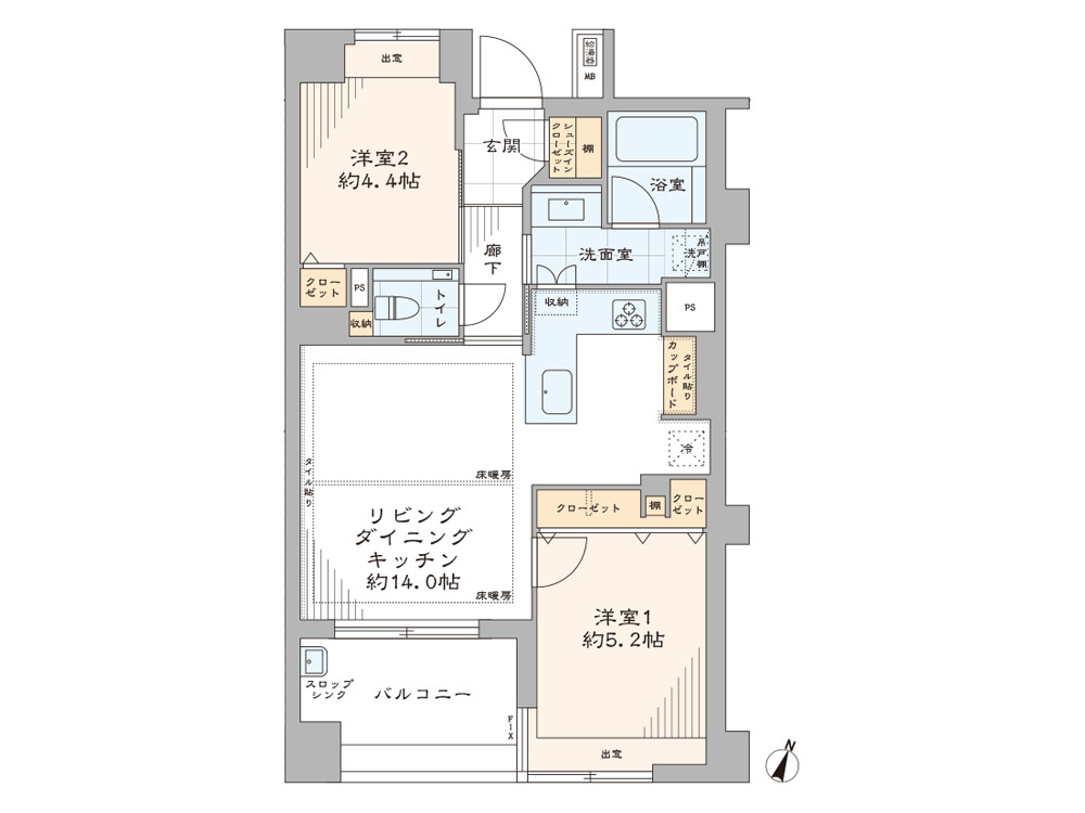 パーク・ホームズ市ヶ谷の間取り