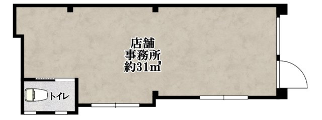 玉串元町ロードサイド店舗の間取り