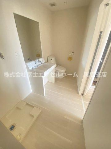 マンションCASA２階店舗事務所の洗面所