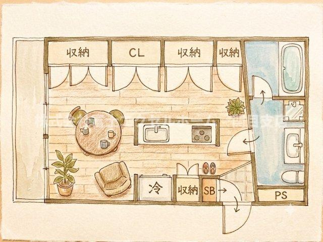 マンションCASA２階店舗事務所