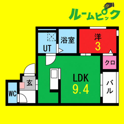 Revive新瑞橋(リバイブアラタマバシ)　名古屋市賃貸　仲介手数料無料の間取り