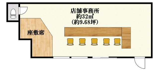 山本町1丁目貸店舗の間取り