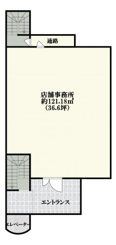 八尾市東本町３丁目の店舗事務所の間取り