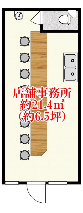 東藤井寺町店舗の間取り